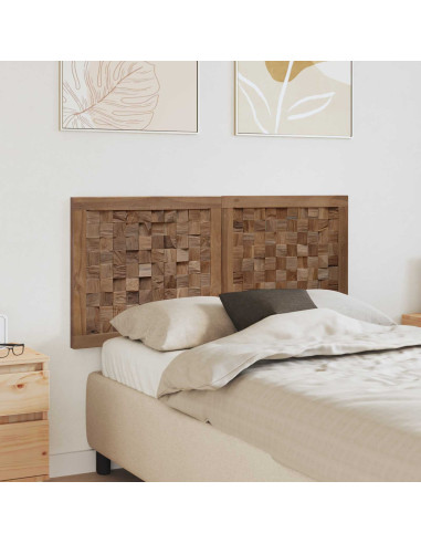 Testiera Naturale 120 cm Legno di teak solido