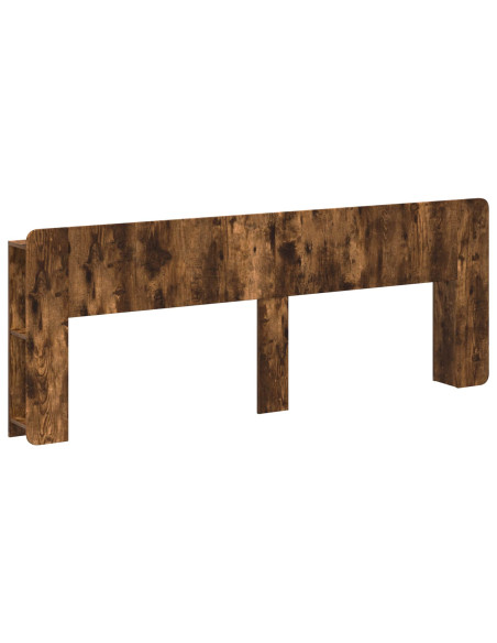 Testata del letto Rovere Fumo Legno ingegnerizzato