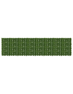 Schermo per balcone con foglie Verde 400 x 100 cm