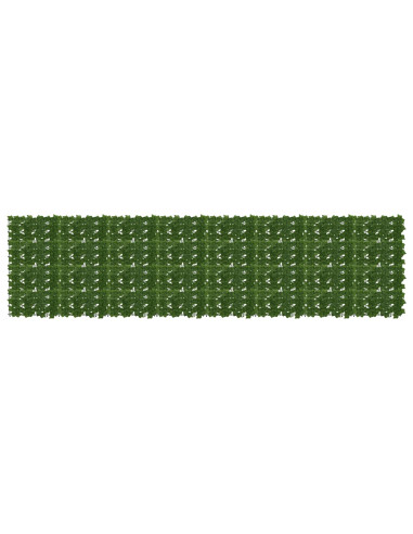 Schermo per balcone con foglie Verde 400 x 100 cm