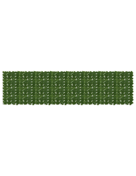 Schermo per balcone con foglie Verde 400 x 100 cm