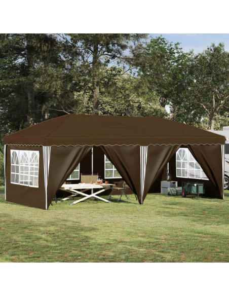 Tenda per feste a pop-up 575 x 288 x 245 cm Tortora