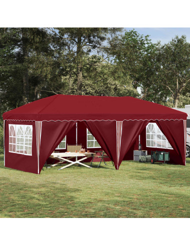 Tenda per feste a pop-up 575 x 288 x 245 cm Borgogna