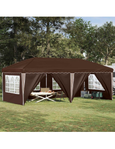 Tenda per feste a pop-up 575 x 288 x 245 cm Marrone