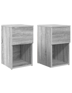 Armadietto per letto 2 pcs Grigio Sonoma 29 x 31,5 x 49 cm