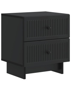 Armadio da Notte Nero 43 x 34,5 x 47,5 cm Legno ingegnerizzato