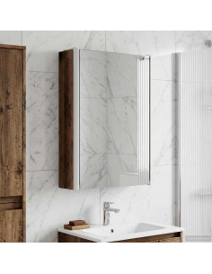 Mobiletto per specchio da bagno Legno vecchio 33 x 11,5 x 50 cm