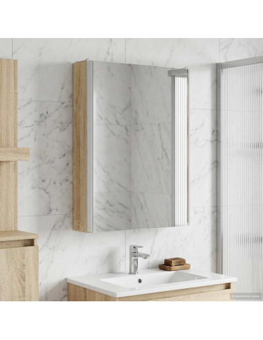 Mobiletto per specchio da bagno Rovere Sonoma