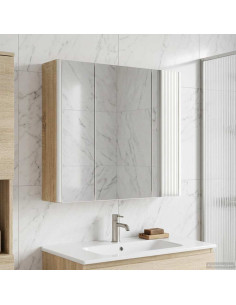 Mobiletto per specchio da bagno Rovere Sonoma