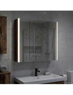 Mobiletto per specchio da bagno Legno vecchio