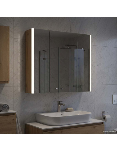 Mobiletto per specchio da bagno Rovere Artigianale