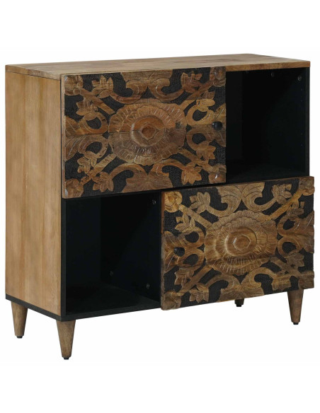 Credenza Marrone 80 x 33,5 x 75 cm Legno di mango massello