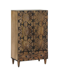 Mobile Alto Marrone 60 x 33,5 x 100 cm Legno di mango massello