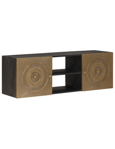 Mobile TV con lo scaffale con porta Ottone 105 x 30 x 35 cm