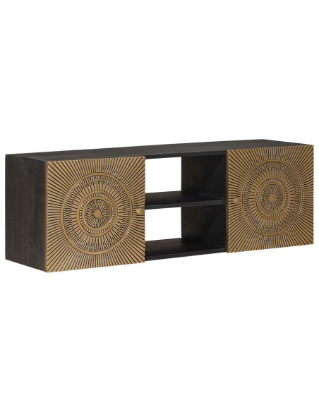 Mobile TV con lo scaffale con porta Ottone 105 x 30 x 35 cm