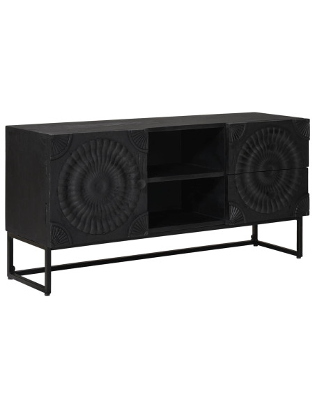 Mobile TV con cassetto con lo scaffale Nero 105 x 30 x 54 cm