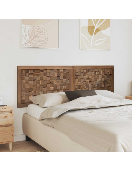 Testiera Naturale 160 cm Legno di teak solido