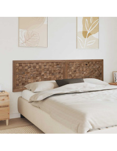 Testiera Naturale 200 cm Legno di teak solido