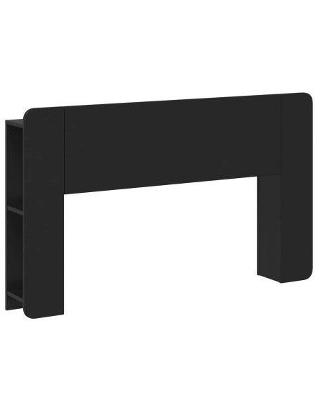 Testata del letto Nero 135 x 18,5 x 80 cm Legno ingegnerizzato