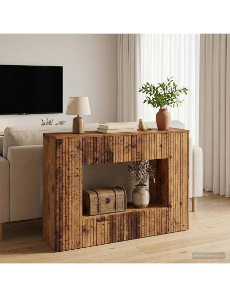 Tavolo consolle Rigato Legno vecchio 101 x 29 x 74 cm