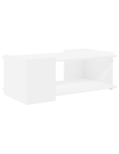Tavolino da salotto Bianco 90 x 50 x 33 cm Legno ingegnerizzato