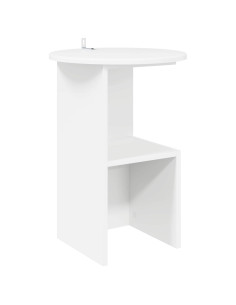 Tavolo laterale Bianco Ø 39,5 x 55 cm Legno ingegnerizzato