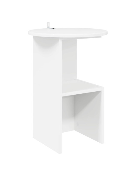 Tavolo laterale Bianco Ø 39,5 x 55 cm Legno ingegnerizzato
