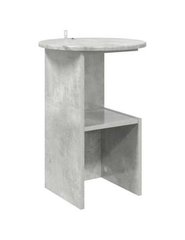 Tavolo laterale Grigio Cemento Ø 39,5 x 55 cm