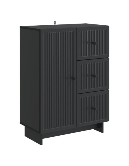 Credenza Nero 66 x 34,5 x 90 cm Legno ingegnerizzato