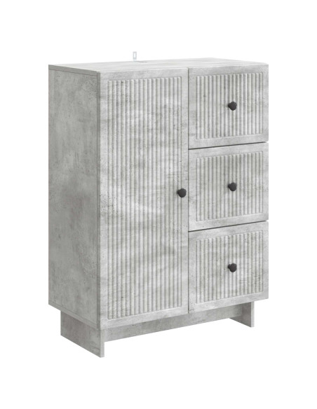 Credenza Grigio Cemento 66 x 34,5 x 90 cm Legno ingegnerizzato