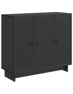 Credenza Nero 89 x 34,5 x 80 cm Legno ingegnerizzato