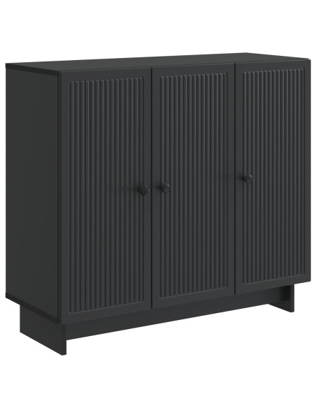 Credenza Nero 89 x 34,5 x 80 cm Legno ingegnerizzato