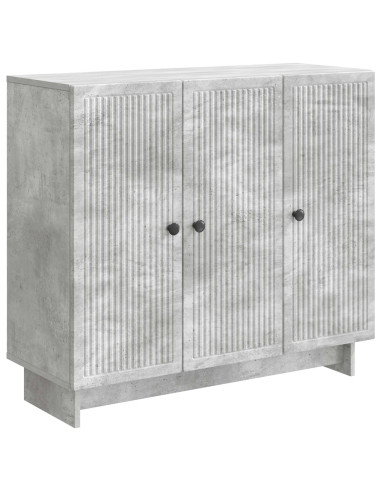 Credenza Grigio Cemento 89 x 34,5 x 80 cm Legno ingegnerizzato