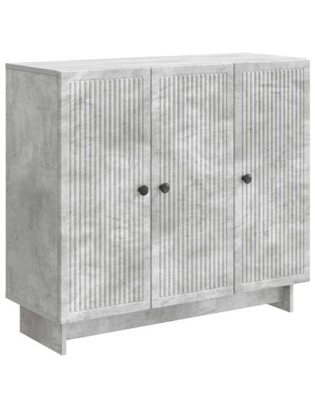 Credenza Grigio Cemento 89 x 34,5 x 80 cm Legno ingegnerizzato