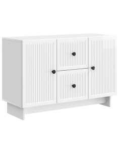 Credenza Bianco Lucido 89 x 34,5 x 60 cm Legno ingegnerizzato