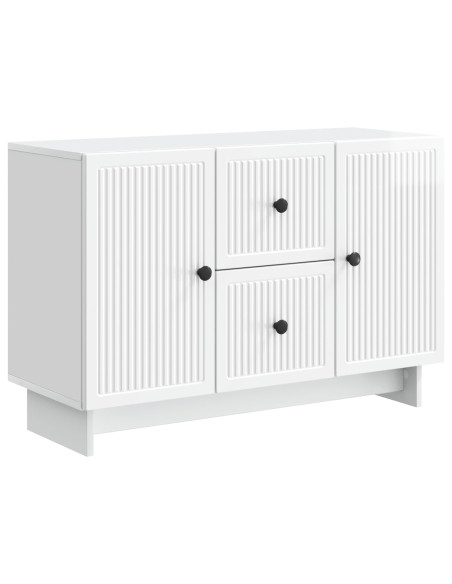 Credenza Bianco Lucido 89 x 34,5 x 60 cm Legno ingegnerizzato