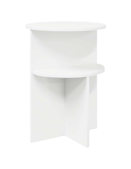 Tavolo laterale Bianco Ø 39,5 x 55 cm Legno ingegnerizzato