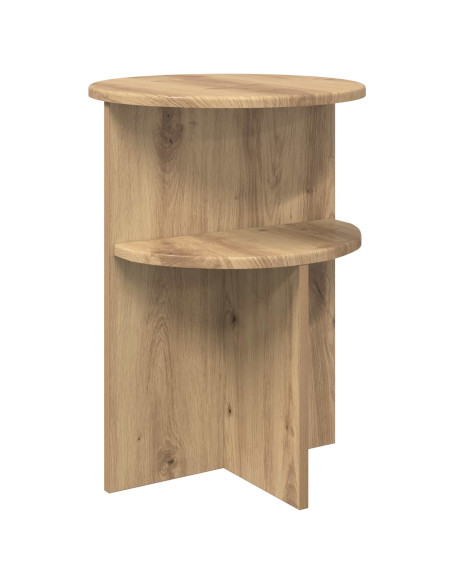Tavolo laterale Rovere Artigianale Ø 39,5 x 55 cm