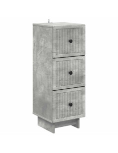 Mobile con Cassetti Grigio Cemento 33 x 34,5 x 90 cm