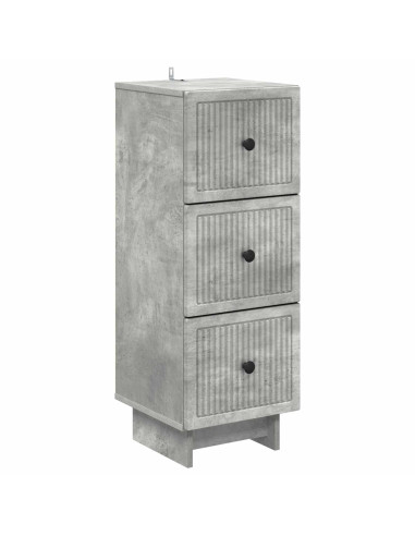 Mobile con Cassetti Grigio Cemento 33 x 34,5 x 90 cm