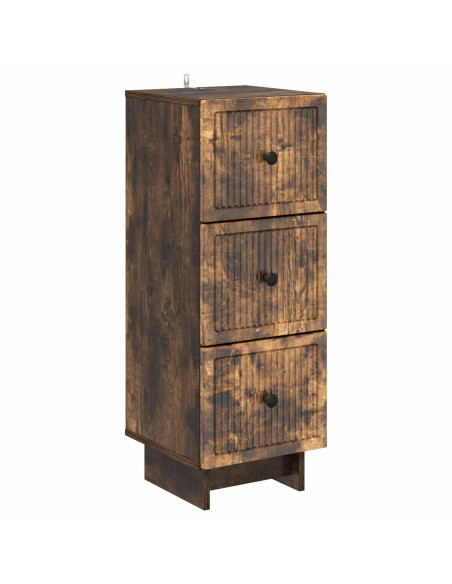 Mobile con Cassetti Rovere Fumo 33 x 34,5 x 90 cm