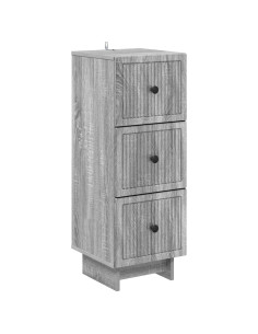 Mobile con Cassetti Grigio Sonoma 33 x 34,5 x 90 cm