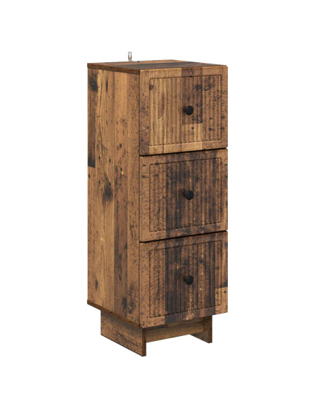 Mobile con Cassetti Legno antico 33 x 34,5 x 90 cm