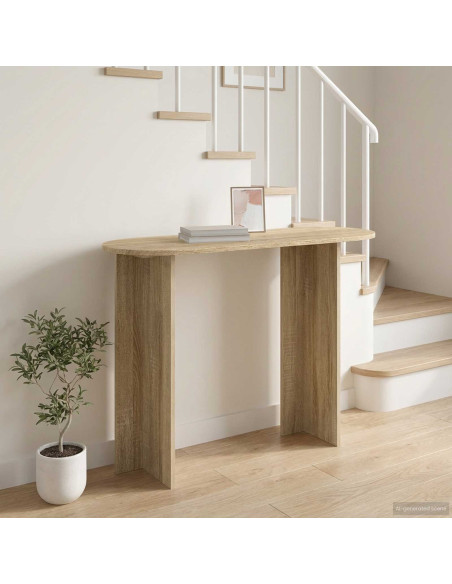 Tavolo consolle Rovere Sonoma 100 x 39,5 x 75 cm