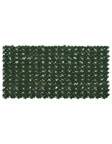 Schermo per balcone con foglie Verde Scuro 200 x 100 cm