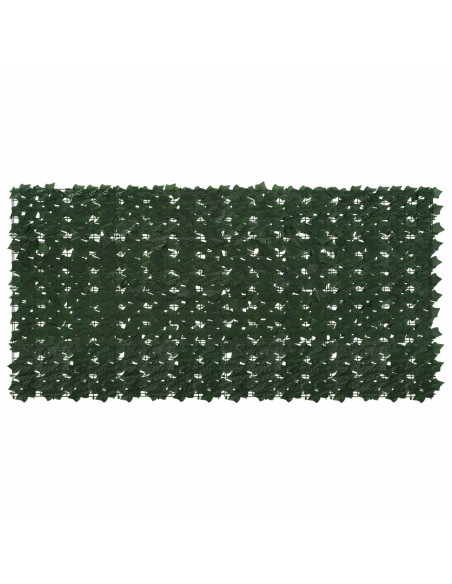 Schermo per balcone con foglie Verde Scuro 200 x 100 cm