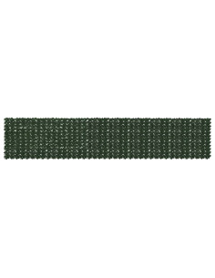 Schermo per balcone con foglie Verde Scuro 500 x 100 cm