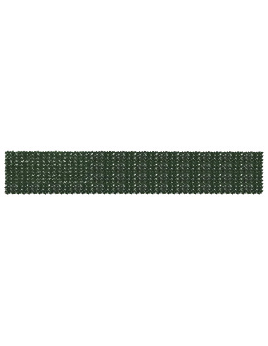 Schermo per balcone con foglie Verde Scuro 600 x 100 cm