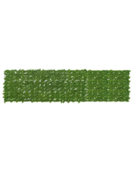 Schermo per balcone con foglie Verde e Giallo 300 x 75 cm