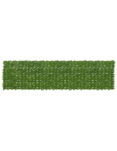 Schermo per balcone con foglie Verde e Giallo 400 x 100 cm